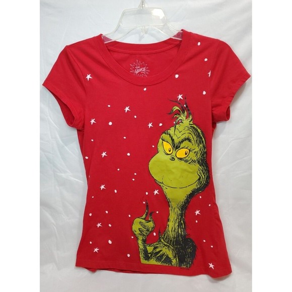The Grinch Juniors Tshirt Sz Lg 11/13 As Pictured Excellent Condition - Picture 1 of 5